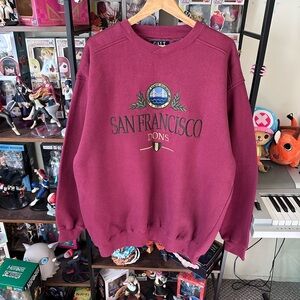 Vintage Galt Crew San Francisco Dons Embroidered Sweatshirt Men’s L Tall